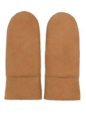 Lammfell Fausthandschuh Nepal cognac aus echtem Lammfell 9