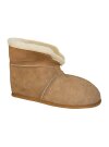 Lammfell Hausschuhe, Hüttenschuhe Unisex für Damen und Herren mit weicher Ledersohle, echtes Lammfell, Herstellung Europa 36