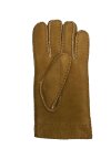 Fingerhandschuhe Hochstein echt Lammfell für Damen und Herren, Handschuhe in Premiumqualität aus Babycurly Merino handgnäht camel