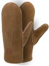 Lammfell Handschuhe Arber echtes Merinolamm für Damen und Herren, Fäustlinge, Fausthandschuhe in Premiumqualität aus spanischem Merino camel