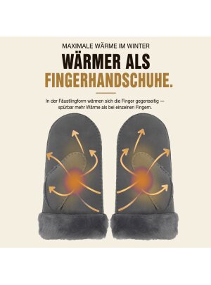 Lammfell Handschuhe Arber echtes Merinolamm für...