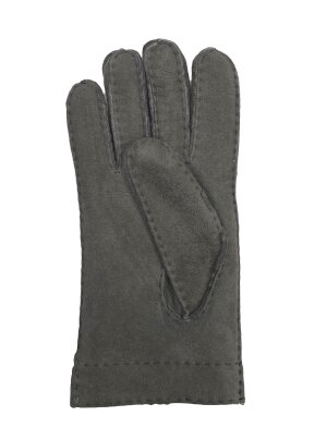 Fingerhandschuhe Hochstein echt Lammfell für Herren, Handschuhe in Premiumqualität aus Baby Curly Merinolamm handgenäht grau 9 1/2