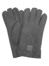 Fingerhandschuhe Hochstein echt Lammfell für Damen und Herren, Handschuhe in Premiumqualität aus Baby Curly Merinolamm handgenäht grau 10