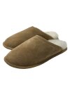 Lammfellpantoffel, Hausschuhe aus echtem Lammfell mit weicher Ledersohle, Slipper Rohn-Moden Molly  beige