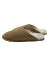Lammfellpantoffel, Hausschuhe aus echtem Lammfell mit weicher Ledersohle, Slipper Rohn-Moden Molly  beige 36/37