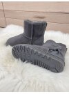 Rohn Lammfell Boots für Damen, Winterstiefel Stockholm grau