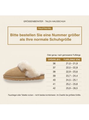 Pantoffel Slipper Hausschuhe Rohn echt Lammfell Talea beige