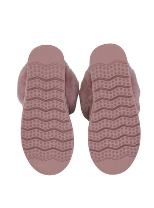 Slipper Pantoffel Hausschuhe echt Lammfell Rohn Talea rose