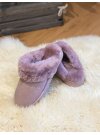 Slipper Pantoffel Hausschuhe echt Lammfell Rohn Talea rose