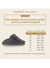 Pantoffel Slipper Hausschuhe echt Lammfell Rohn Talea grau