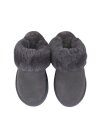 Pantoffel Slipper Hausschuhe echt Lammfell Rohn Talea grau  36