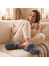 Pantoffel Slipper Hausschuhe echt Lammfell Rohn Talea grau  36