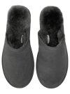Pantoffel Loisl für Herren, Slipper Hausschuhe echt Lammfell Rohn grau 45