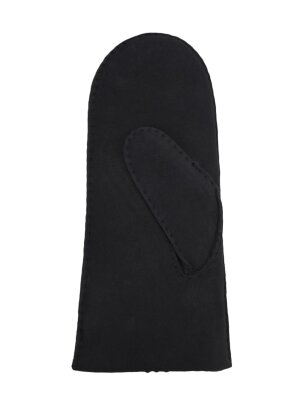 Lammfell Handschuhe Arber echtes Merinolamm für Damen und Herren Fäustlinge, Fausthandschuhe in Premiumqualität aus spanischem Merino anthrazit schwarz dunkelgrau  7