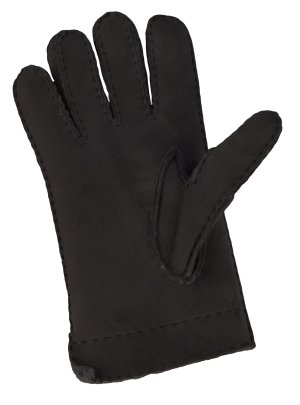 Fingerhandschuhe Hochstein echt Lammfell für Damen , Handschuhe in Premiumqualität aus Baby Curly Merinolamm handgenäht anthrazit dunkelgrau schwarz  8
