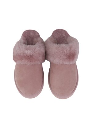 Slipper Pantoffel Hausschuhe echt Lammfell Rohn Talea rose 42