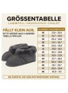 Lammfell Hausschuhe Chalet, Hüttenschuhe Rohn aus echtem Fell grau