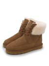Rohn Lammfell Boots für Damen und Herren, Winterstiefel Skara braun 39