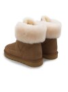 Rohn Lammfell Boots für Damen und Herren, Winterstiefel Skara braun 39