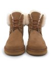 Rohn Lammfell Boots für Damen und Herren, Winterstiefel Skara braun 39
