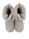 Lammfell Boots für Damen, Winterstiefel Oslo hellgrau 37