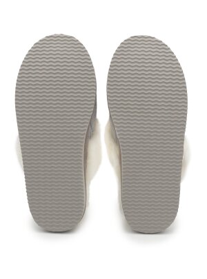 Rohn Pantoffel Alpaka Hausschuhe Peru echtes Alpaka Fell grau 42