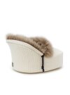 Fußwärmer Fußsack echt Lammfell beige
