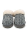 Pantoffel Slipper Hausschuhe echt Lammfell Rohn Nuri grau
