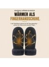 Lammfell Fausthandschuh Nepal für Damen Herren aus echtem Lammfell anthrazit