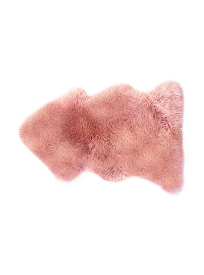 Fellteppich, Lammfell Teppich rosa ca. 115 cm Dekofell Schaffell